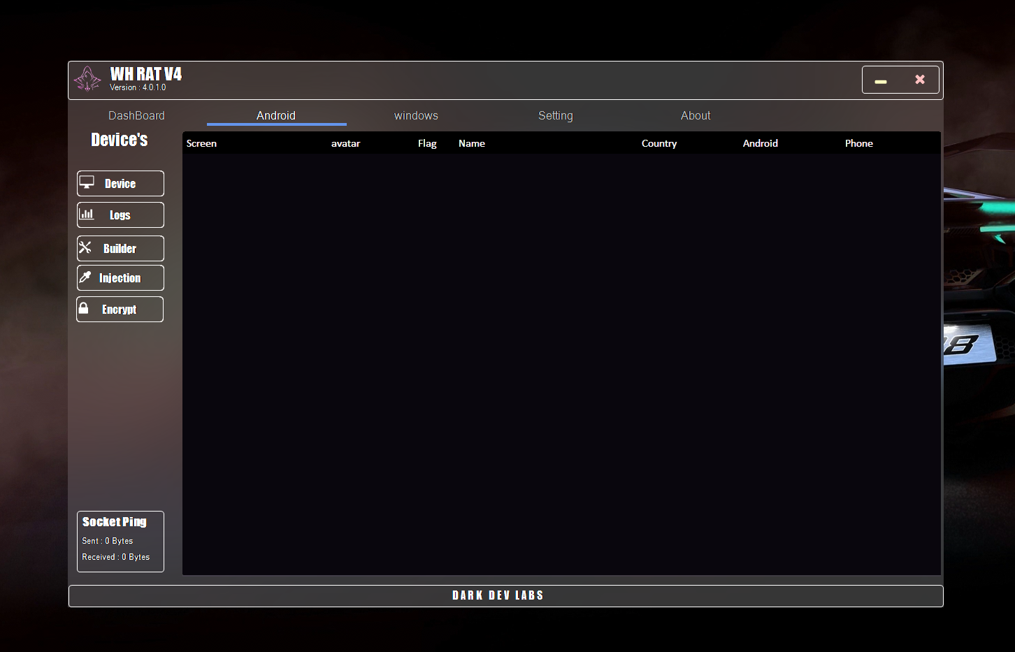 Connection Dashboard